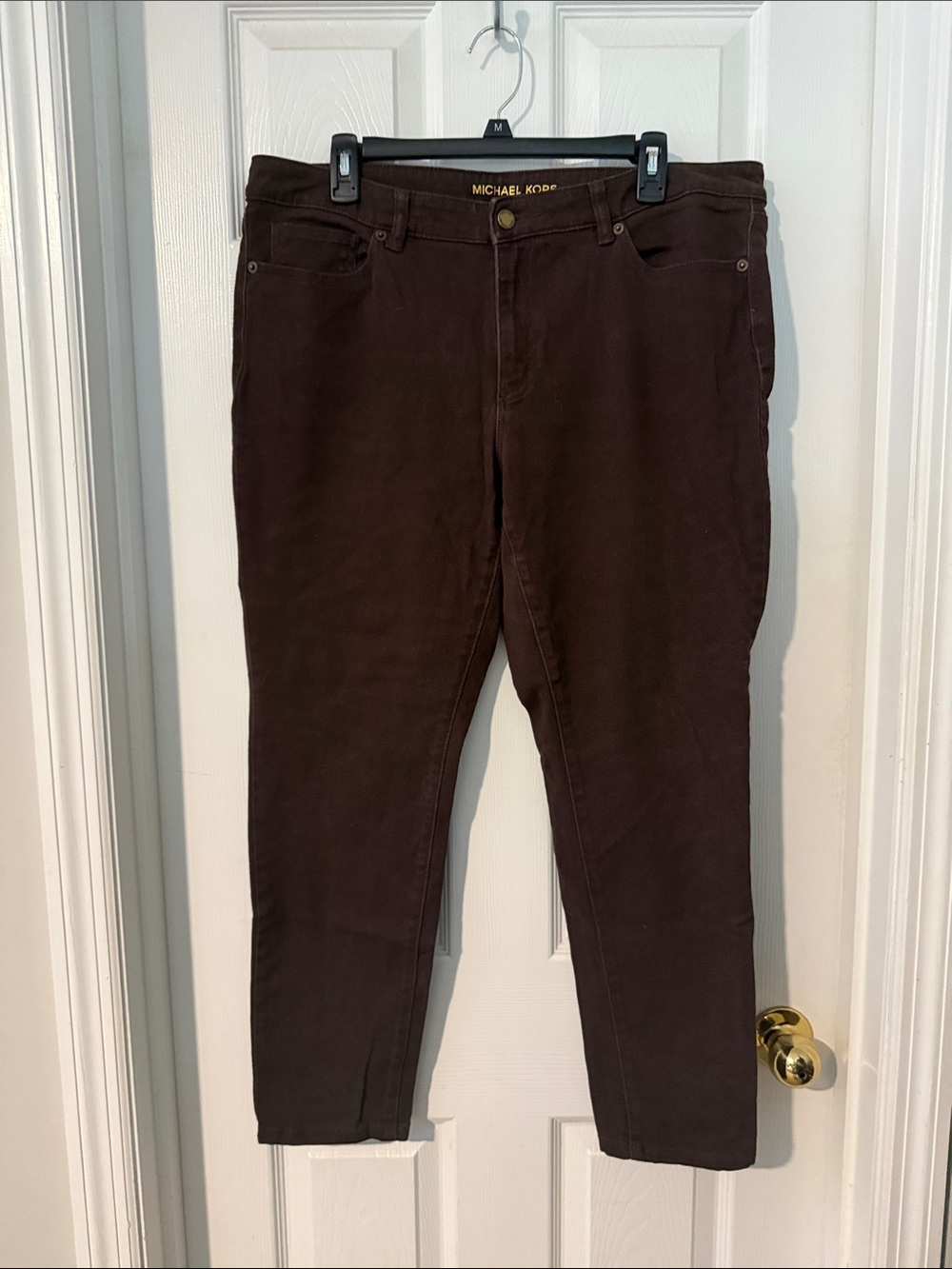Michael Kors Chocolate Brown Slim Pants